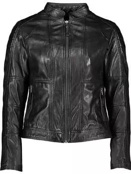 Кожаная куртка KRISS, черный