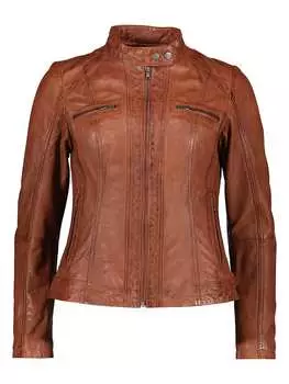 Кожаная куртка KRISS, светло-коричневый
