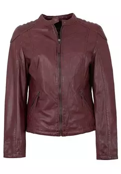Кожаная куртка LAURA Lederjacken24, темно-красный
