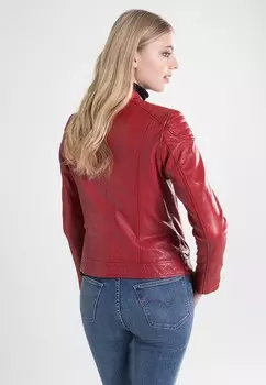 Кожаная куртка LEDERJACKE 7eleven, красный