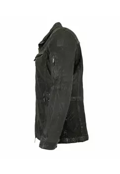 Кожаная куртка Lederjacken24, черный