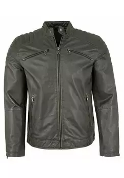 Кожаная куртка Lederjacken24, цвет anthra