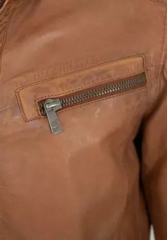 Кожаная куртка Lederjacken24, цвет Cognac