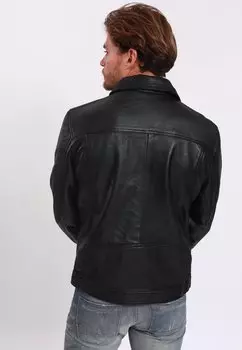 Кожаная куртка Lee Cooper, черный