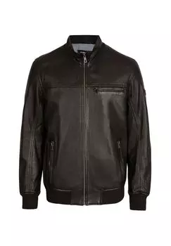 Кожаная куртка Леонардо bugatti, черный