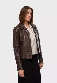 Кожаная куртка LEXIA Oakwood, коричневый
