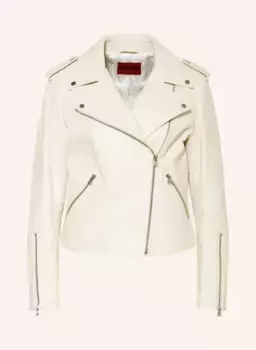 Кожаная куртка луяна Hugo, бежевый