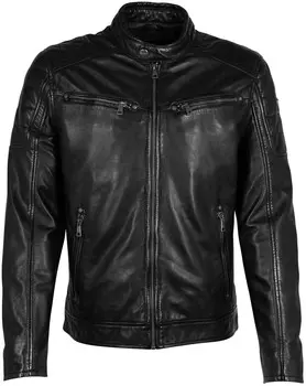 Кожаная куртка Mauritius Between-Season Jacket Derry, черный