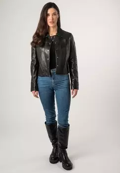 Кожаная куртка Mauritius, черный