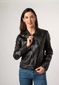 Кожаная куртка Mauritius, черный