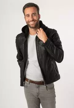 Кожаная куртка Mauritius, черный