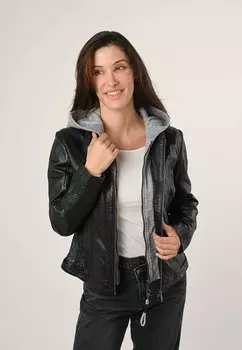 Кожаная куртка Mauritius, черный