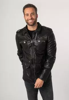 Кожаная куртка Mauritius, черный