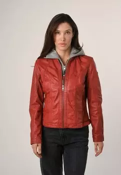 Кожаная куртка Mauritius, красный