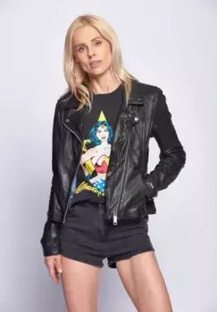 Кожаная куртка Maze "173Indiana", черный