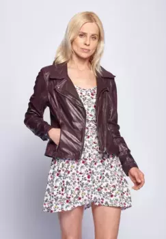 Кожаная куртка Maze "173Indiana", цвет Mahagony