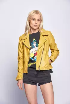 Кожаная куртка Maze "173Indiana", желтый