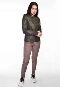 Кожаная куртка Maze "31Ryana", цвет Forest Night