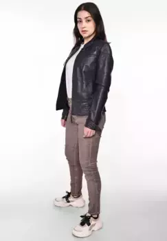 Кожаная куртка Maze "31Ryana", фиолетовый