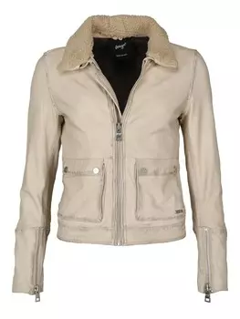 Кожаная куртка Maze 42020103, экрю