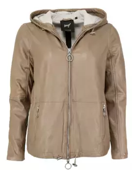 Кожаная куртка Maze "42020115", цвет Mud