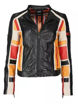 Кожаная куртка Maze 42020125, цвет orange/red