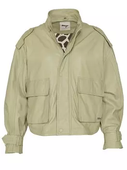 Кожаная куртка Maze 42020132, цвет eucalyptus