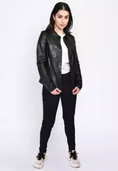 Кожаная куртка Maze "42020134", черный