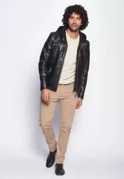 Кожаная куртка Maze "42020522", черный