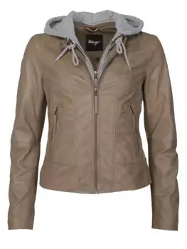 Кожаная куртка Maze "42021133", цвет Mud