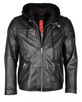 Кожаная куртка Maze "42021284", черный