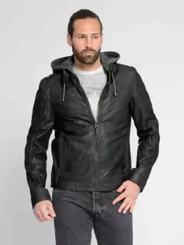 Кожаная куртка Maze "42021309", черный