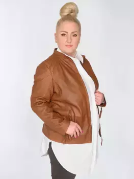 Кожаная куртка Maze "42021312", цвет Cognac