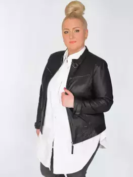 Кожаная куртка Maze "42021313", черный