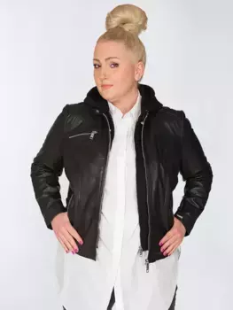 Кожаная куртка Maze "42021318", черный