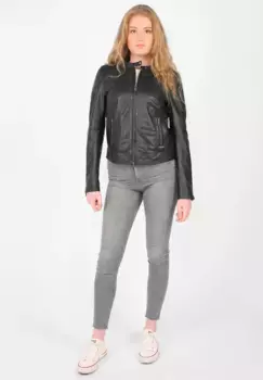 Кожаная куртка Maze "4202166", черный