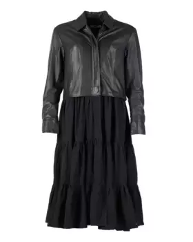 Кожаная куртка Maze "42023083", черный