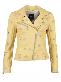Кожаная куртка Maze Blackridge, цвет lemon
