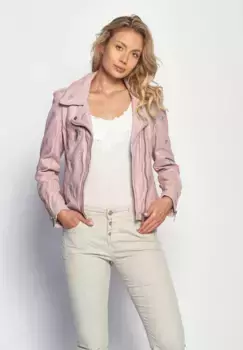 Кожаная куртка Maze "Blackridge", розовый