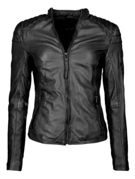 Кожаная куртка Maze Brightwater, черный