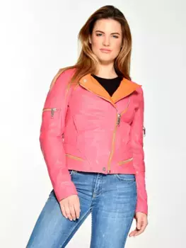 Кожаная куртка Maze "Бриллиант", розовый