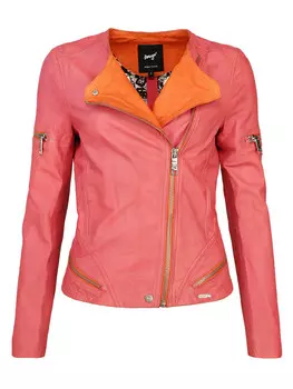 Кожаная куртка Maze Diamond, розовый
