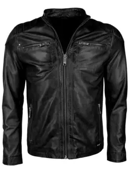 Кожаная куртка Maze Flint, черный