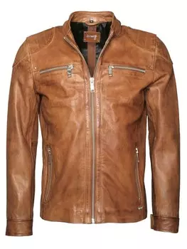 Кожаная куртка Maze Flint, коричневый
