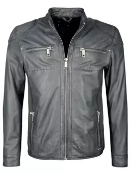 Кожаная куртка Maze Flint, серый