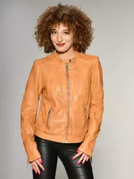 Кожаная куртка Maze "Гренада", цвет Cognac