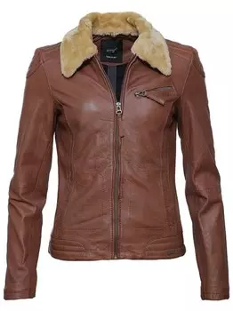 Кожаная куртка Maze, коричневый