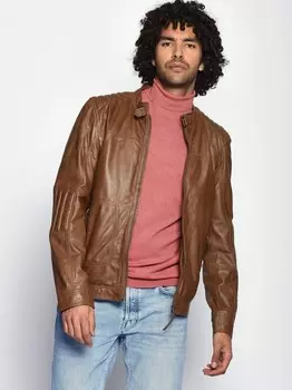 Кожаная куртка Maze, коричневый