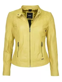 Кожаная куртка Maze Marcie, цвет lemon