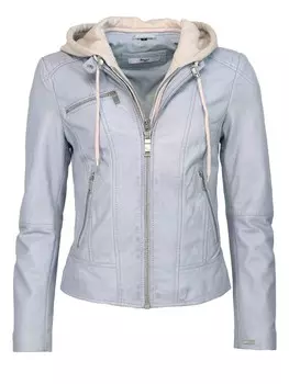 Кожаная куртка Maze Mico, цвет baby blue